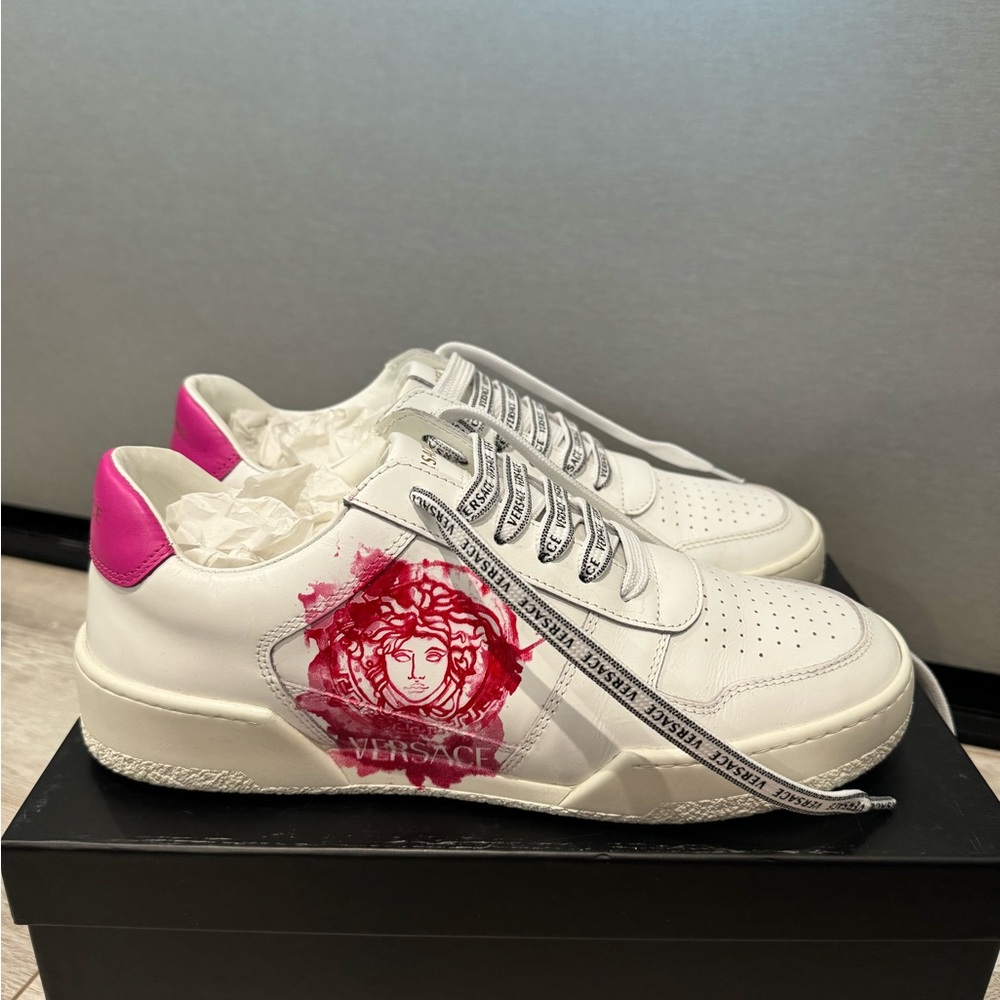 Versace sneakers. Worn only ones no signs of wear look like New.
